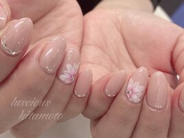 オフィスフラワーネイル