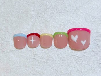 ネイルビート(NAIL BEAT)/カラフルフレンチ