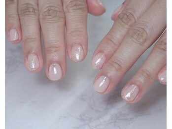 ワンカラー シルバーラメ