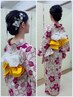 浴衣着付け【中高生¥3300】【小学生以下¥2200】