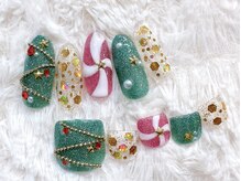 ラルネイル 大宮(Lull. nail)/ハンドフットお揃いデザイン♪