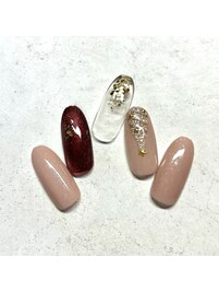 クリスマスツリーネイル