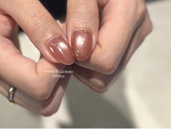 アメリアンドカシェット(Amelie&Cachette)/ニュアンスネイル:aoi