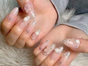 ネイルサロン アール(NAIL SALON R)/Jr.長さ出し☆ワンホンリボン