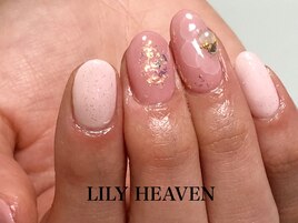 春アート・垂らし込みネイル