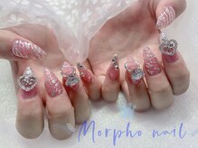 モルフォネイル(Morpho nail)/#キラキラネイル#冬ネイル