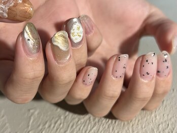 チルダ(tilde)/5本アートアシメネイル!