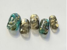 ユノ フィオーレ(Juno fiore)/インク×もやもやネイル