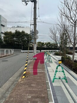 まつげエクステ専門店 ビューティーアイラッシュ つかしん店/阪急稲野駅からの道順