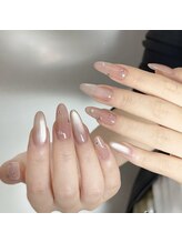 モモネイル(Momo Nail)/長さ出し10本持ち込みデザイン