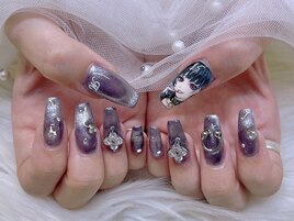 痛ネイル 推しネイル ゴテゴテ