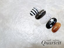 カルテット 千葉店(Quartett)/【星×ボーダー×個性ネイル】
