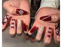 ネイルビジョルノ つくばみどりの店(Nail Begiorno)/長さだし　持ち込みネイル