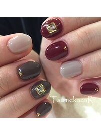 ＊くすみカラーネイル＊