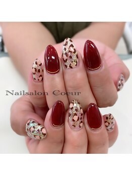ネイルサロン クール(Nailsalon Coeur)/ヒョウ柄ネイル