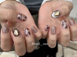 ニュアンスレオパードネイル