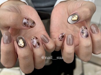 ニュアンスレオパードネイル