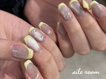 エールルーム 中目黒(aileroom)/イエローフレンチネイル