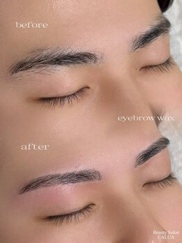 カルア(CALUA)の写真/【メンズ眉】垢抜けるなら美眉WAX！第一印象アップ♪