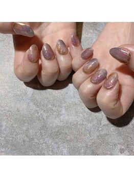 アティックネイルアトリエ(attic nail atelier)/オーロラフレークネイル★
