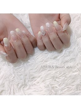 アルラビューティスタイル(ARURA Beauty Style)/ホワイト×イエロー グラデ