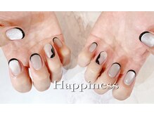 ネイルハウス ハピネス(HAPPINESS)/マグネットフレンチネイル