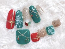 ラルネイル 大宮(Lull. nail)/ハンドフットお揃いデザイン♪