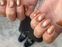 アトリエシロップネイル(Atelier Syrup nail)/マグネット+ライン　￥７０００