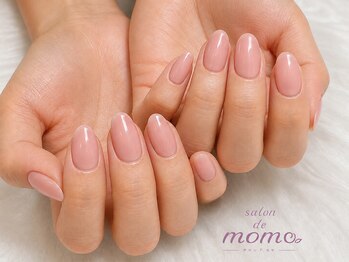 サロン ド モモ(salon de momo)の写真/自爪に優しいパラジェル変更可能♪《ワンカラーオフ込み¥3980》追加料金なしで2色までOK◎ラメグラも◎