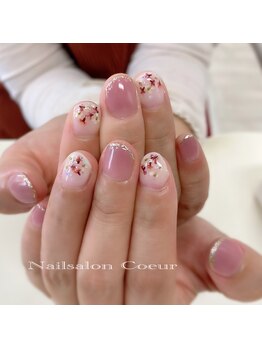 ネイルサロン クール(Nailsalon Coeur)/押し花ネイル