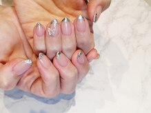 ルームヘアネイル 曙橋店(Room hair nail)/ガラスフレンチ