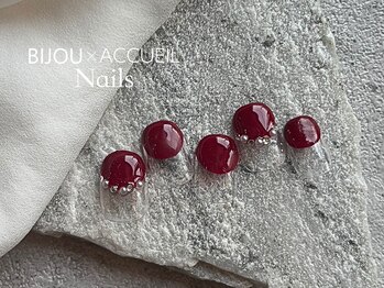 シックスティー ネイルズ バイ アクイユ 東中野(60min nails by ACCUEIL)/フレンチシンプルアートプラン