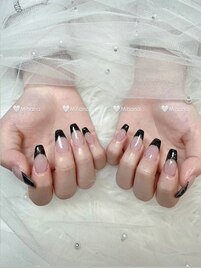 ラメフレンチデザイン