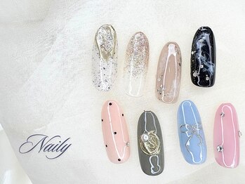 ネイリー 立川店(Naily)の写真/【ワンカラーorフラッシュネイル3,900円】育爪フィルイン★人気のヌーディー系&フラッシュカラバリ豊富♪