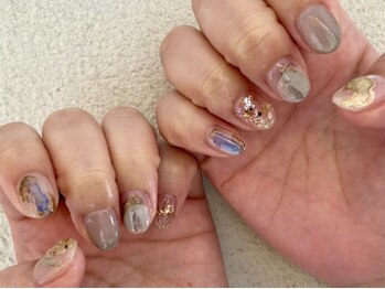 ネイルサロン エムズ(Nail salon M's)の写真/【お好きなデザインやり放題の定額制！】シール＆パーツ＆ストーン乗せ放題☆画像持ち込みOK♪