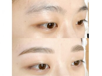 アンドミラ(&mira)の写真/HBL認定サロン◎SNSで話題の次世代アイブロウ☆ブライダルヘアメイク歴10年のプロによるメイクレッスン付♪