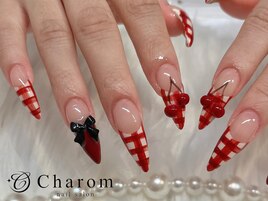 立体さくらんぼネイル