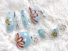 ラルネイル 大宮(Lull. nail)/ハンドフットお揃いデザイン♪