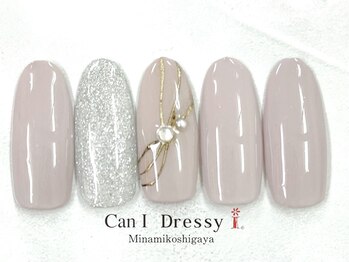 キャンアイドレッシー 南越谷店(Can I Dressy)/ニュアンスミラーネイル