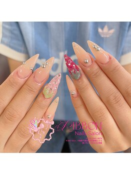 リボン(RIBBON)の写真/自爪のコンプレックスでネイルを諦めていませんか？長さ出しで叶えるこだわりの美フォルムネイル☆