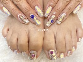 オーロラ/ジュエリー/手書き