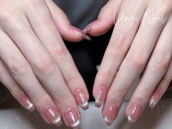 ウサギネイル 新大久保店(usagi nail)/マグネットフレンチ秋可愛い