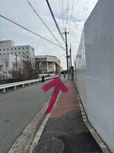 まつげエクステ専門店 ビューティーアイラッシュ つかしん店/阪急稲野駅からの道順