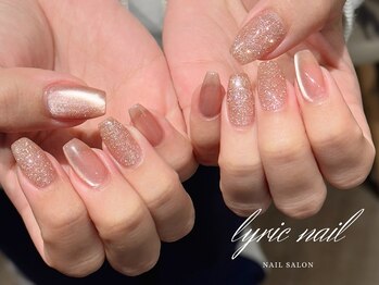 リリックネイル 本八幡店(LyricNail)/ガラス+ダイヤモンド[ネイル]