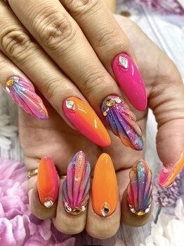 スピカ(SPiCA)の写真/こだわりア-トなら【120分コース（オフ・ドライケア込）￥9400】季節やイベントに合わせた自分好みの指先に