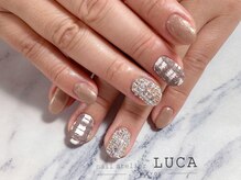 ネイルアトリエルカ(nail atelier LUCA)/W-458 チェック×ツイードネイル