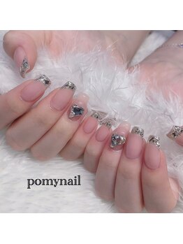 ポミーネイル 新宿西口店(pomy nail)/ガラスフレンチネイル