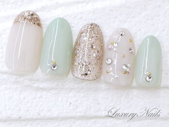 ラグジュアリー ネイルズ(Luxury Nails)/パステル*キラキラNail*
