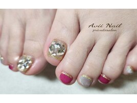 【フィルイン】ビジューネイル