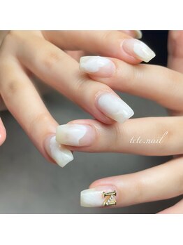 テテネイル(tete.nail)/ニュアンスアート+パーツ